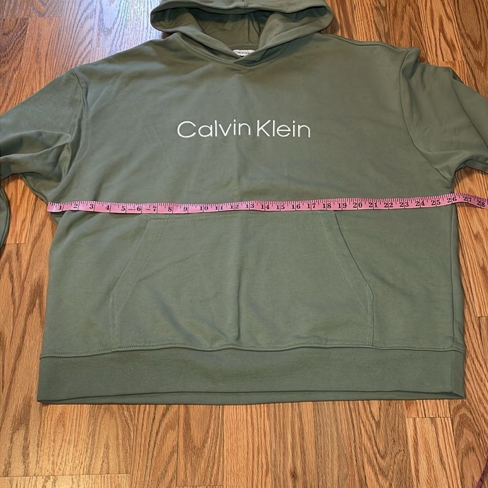 Calvin Klein Hoodie, Green, oversized, Large - Picture 5 of 8